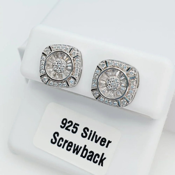 925 Sterling Silver Cubic Zirconia Earrings, U19254796 - Picture 2 of 10